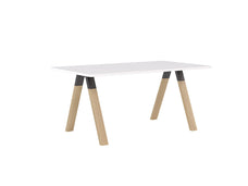 Knight's Ligna Meeting/Breakout Table 1600mm x 900mm, White Top KG_LGMT169ROBW