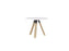 Knight's Ligna Meeting/Breakout Table 900mm Round, White Top KG_LGMT9OBW