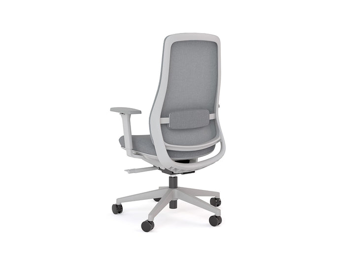 Knight's Lume Mesh Chair, Grey Mesh Fabric, Assembled KG_LUMEMG