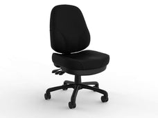 Knight's Plymouth 3 Lever Black PU Leather Task Chair KG_PLY__ASS_BPU