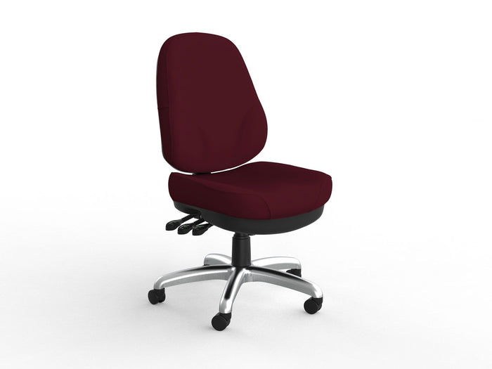 Knight's Plymouth 3 Lever Heavy Duty Chair, Breathe Fabric, Choice of Coloues Ruby Red KG_PLYHD__ASS_BERU