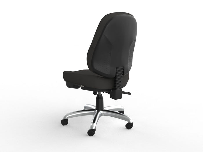 Knight's Plymouth 3 Lever Heavy Duty Chair, Breathe Fabric, Choice of Coloues Slate Grey KG_PLYHD__ASS_BESL