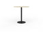 Knight's Polo Bar Leaner Table, Black Frame, 1000mm Round Nordic Maple Top KG_POLOBL10RBNM
