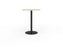 Knight's Polo Bar Leaner Table, Black Frame, 800mm Round Nordic Maple Top KG_POLOBL8RBNM