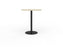 Knight's Polo Bar Leaner Table, Black Frame, 900mm Round Nordic Maple Top KG_POLOBL9RBNM