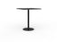 Knight's Polo Bar Leaner Table, Black Frame, 900mm Square Black Top KG_POLOBL9SQBBL