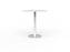 Knight's Polo Bar Leaner Table, White Frame, 1000mm Round White Top KG_POLOBL10RWW