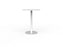 Knight's Polo Bar Leaner Table, White Frame, 800mm Round White Top KG_POLOBL8RWW