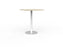 Knight's Polo Bar Leaner Table, White Frame, 800mm Square Nordic Maple Top KG_POLOBL8SQWNM