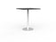 Knight's Polo Bar Leaner Table, White Frame, 900mm Square Black Top KG_POLOBL9SQWBL