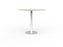 Knight's Polo Bar Leaner Table, White Frame, 900mm Square Nordic Maple Top KG_POLOBL9SQWNM