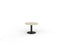 Knight's Polo Coffee Table, Black Frame, 600mm Round Nordic Maple Top KG_POLOCT6RBNM