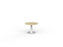Knight's Polo Coffee Table, White Frame, 600mm Round Atlantic Oak Top KG_POLOCT6RWAO
