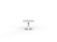Knight's Polo Coffee Table, White Frame, 600mm Round White Top KG_POLOCT6RWW