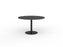 Knight's Polo Meeting Table 1200mm Round, Black Frame, Black Top KG_POLO_B_BL
