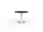 Knight's Polo Meeting Table 900mm Round, White Frame, Black Top KG_POLO9_W_BL