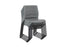 Knight's Stax Stackable Chair, Perforated Patterned Backrest, Black KG_STX_BB