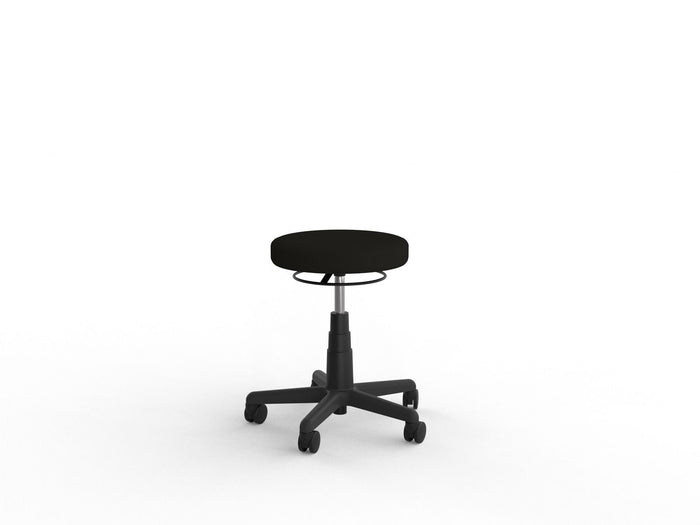 Knight's Stool, Crown Fabric (Choice of Colours) Ebony KG_STOOL__ASS_CNEB