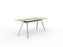 Knight's Team Boardroom Table 1800mm x 800mm, Rectangle, Chrome Frame (Choice of Worktop Colours) Nordic Maple KG_TMBD188_PA_NM