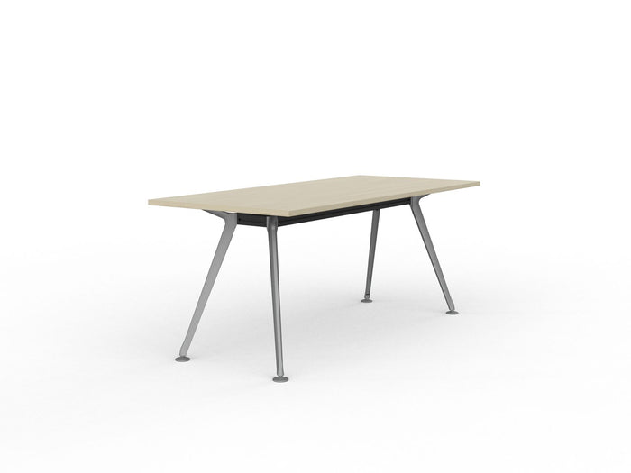 Knight's Team Boardroom Table 1800mm x 800mm, Rectangle, Silver Frame (Choice of Worktop Colours) Nordic Maple KG_TMBD188_S_NM