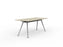 Knight's Team Boardroom Table 1800mm x 800mm, Rectangle, Silver Frame (Choice of Worktop Colours) Nordic Maple KG_TMBD188_S_NM