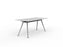 Knight's Team Boardroom Table 1800mm x 800mm, Rectangle, Silver Frame (Choice of Worktop Colours) White KG_TMBD188_S_W