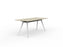 Knight's Team Boardroom Table 1800mm x 800mm, Rectangle, White Frame (Choice of Worktop Colours) Nordic Maple KG_TMBD188_W_NM