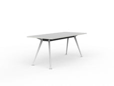 Knight's Team Boardroom Table 1800mm x 800mm, Rectangle, White Frame (Choice of Worktop Colours) White KG_TMBD188_W_W