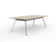 Knight's Team Boardroom Table 2400mm x 1200mm, Rectangle, Chrome Frame (Choice of Worktop Colours) Nordic Maple KG_TMBD2412_PA_NM