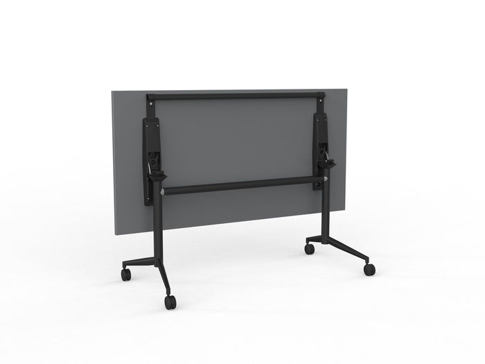 Knight's Team Flip Table 1600mm x 800mm, Rectangle, Black Frame (Choice of Worktop Colours)