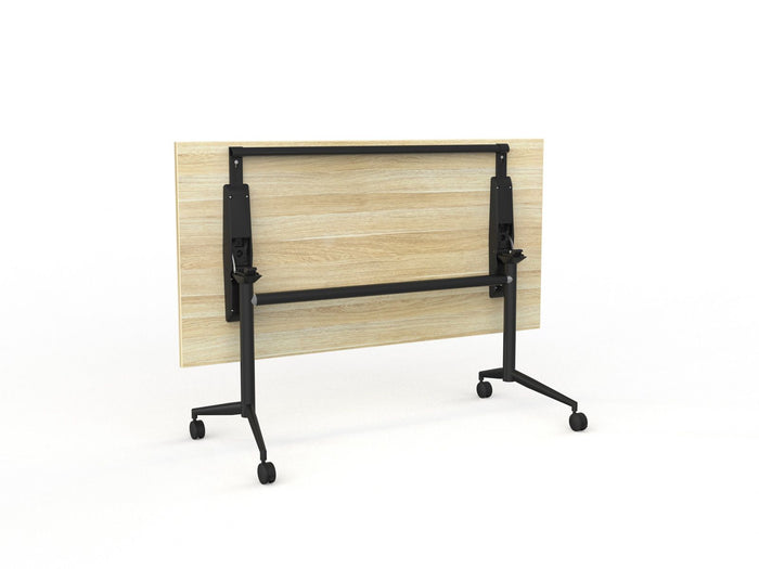 Knight's Team Flip Table 1600mm x 800mm, Rectangle, Black Frame (Choice of Worktop Colours)