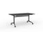 Knight's Team Flip Table 1600mm x 800mm, Rectangle, Black Frame (Choice of Worktop Colours) Black KG_TMFLIP168B_BL