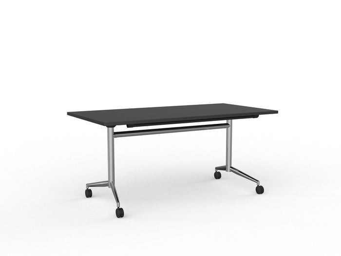 Knight's Team Flip Table 1600mm x 800mm, Rectangle, Chrome Frame (Choice of Worktop Colours)