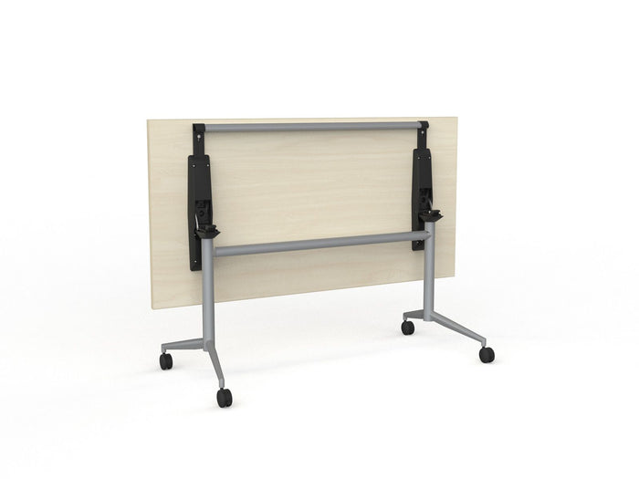 Knight's Team Flip Table 1600mm x 800mm, Rectangle, Silver Frame (Choice of Worktop Colours)