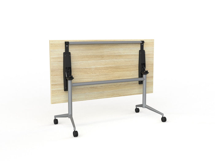 Knight's Team Flip Table 1600mm x 800mm, Rectangle, Silver Frame (Choice of Worktop Colours)