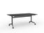 Knight's Team Flip Table 1800mm x 900mm, Rectangle, Black Frame (Choice of Worktop Colours) Black KG_TMFLIP189B_BL