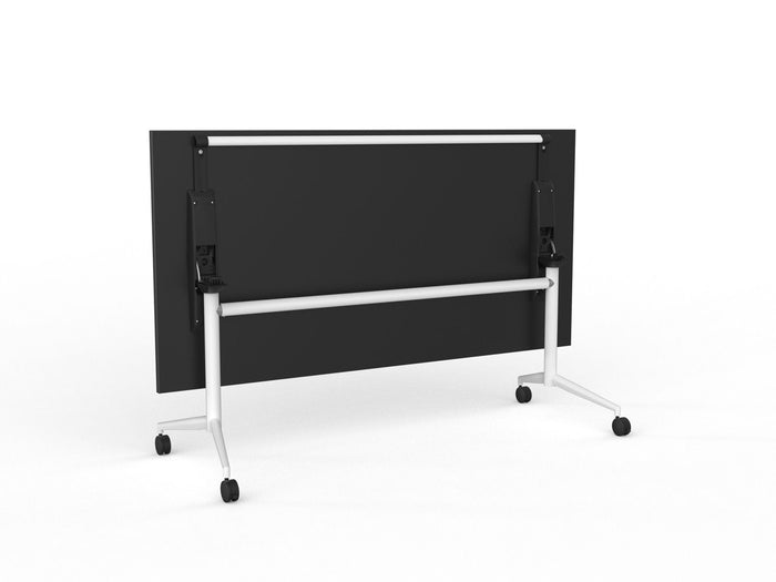 Knight's Team Flip Table 1800mm x 900mm, Rectangle, White Frame (Choice of Worktop Colours)