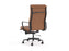 Knight's Vogue Genuine Tan Coloured Leather Main Front Panel, Highback Chair With Armrest, Assembled KG_VOGUEHLB_T