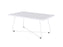 Knight's Zion Coffee Table 1000mm x 600mm, White Frame, White Top KG_ZION106SW_W