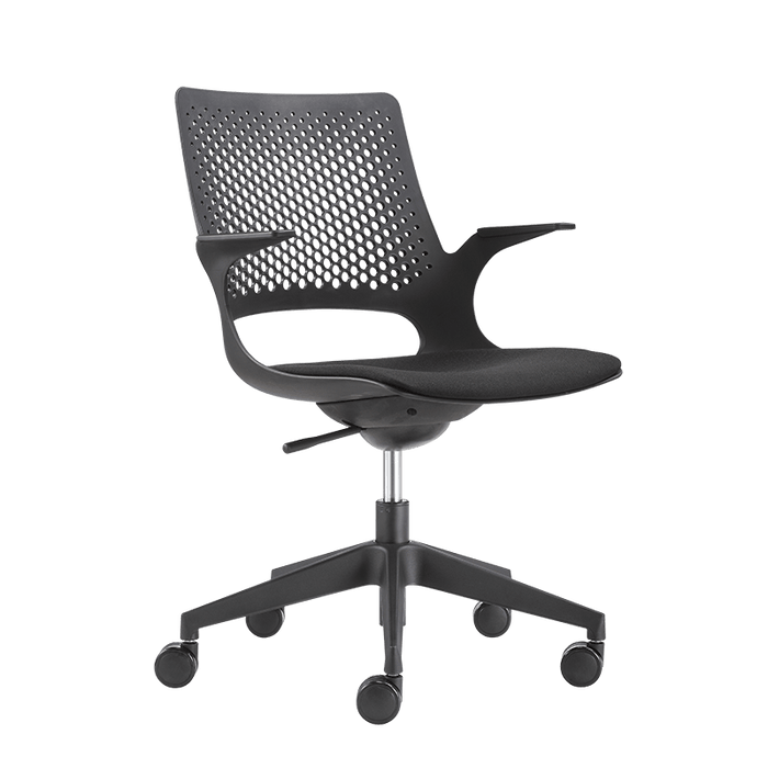 Konfurb Harmony Office Task Chair PRO - Black Seat Ready to Assemble BSKON173-3-13