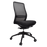 Konfurb Luna High Back Ergonomic Chair - Black with Nylon Base Ready to Assemble / Without Armrest / Without Headrest BSKON150-153