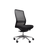 Konfurb Luna High Back Ergonomic Chair - Black with Polished Aluminium Base Ready to Assemble / Without Armrest / Without Headrest BSKON150-153+KON150-C-G+KON150-BASE