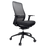 Konfurb Luna High Back Ergonomic Chair with Armrest, Nylon Base, Black BSKON150-153+KON150-3-ARMS4D-BB