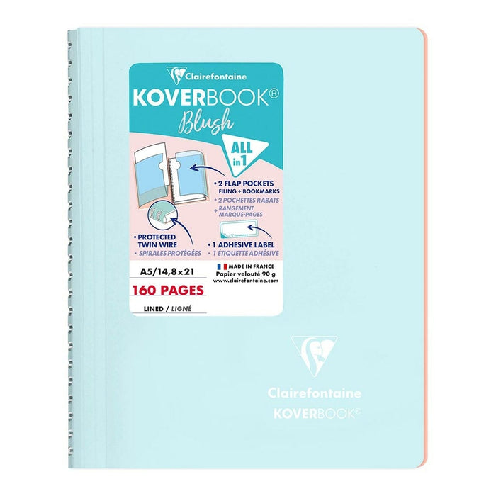 Koverbook Spiral Blush A5 Lined Ice Blue FPC366772C