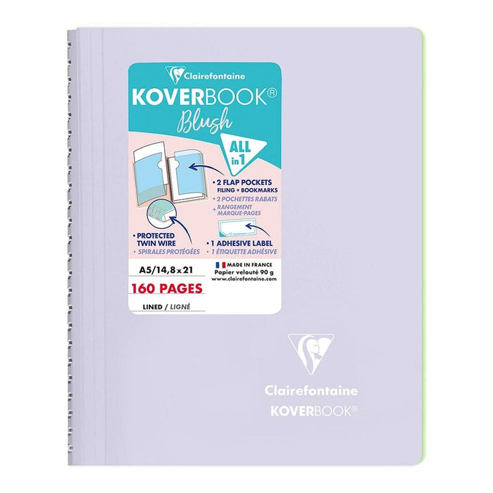 Koverbook Spiral Blush A5 Lined Lilac FPC366775C