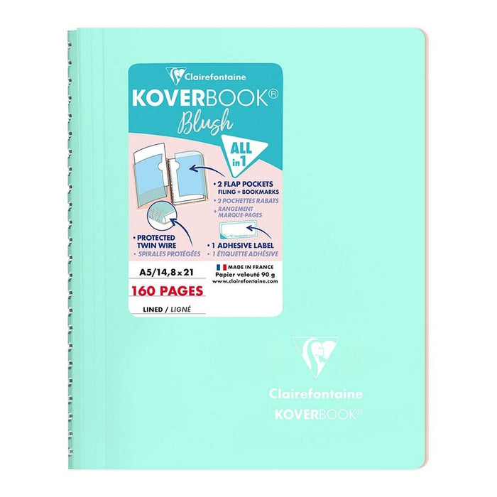 Koverbook Spiral Blush A5 Lined Mint FPC366773C