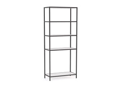 Knight's Kubix Shelving, Black Frame, White Shelf