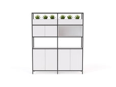 Knight's Kubix Configuration 3, Black Frame, White Shelf KG_KUCONF3W