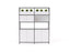 Knight's Kubix Configuration 3, Black Frame, White Shelf KG_KUCONF3W