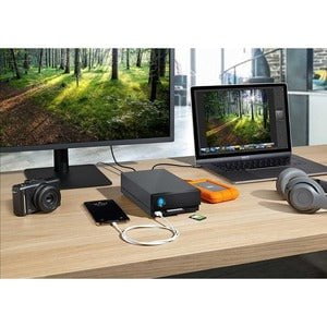 LaCie STHS16000800 16 TB Desktop Hard Drive - External - Thunderbolt 3, USB 3.0 - 7200rpm - 5 Year Warranty IM4888111
